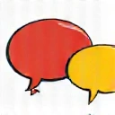 Simbol comunicare, reprezentând relațiile cu clienții.